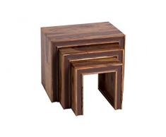 Dreisatztisch Casagrande, sheesham massiv