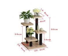 SPFOZ Blumenständer Einfache und mehrschichtige selbstinstallierende kleine Blumenregal-Lagerregal Büro-Schreibtisch-Oberfläche Pflanzenregal Blumenständer Wohnzimmer Balkon dekorative Blumenständer