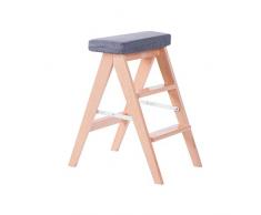 YZY Kreative Möbel Treppenhocker Küchen-Klapphocker Stuhl Aus Massivem Holz Stuhlgang Aufsteigen Frisierstuhl Stuhl Für Erwachsene (Farbe : 6)