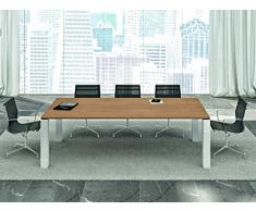 Konferenztisch JET EVO für 8 Personen, Besprechungstisch, Meetingtisch in verschiedenen Dekoren, Konferenzmöbel