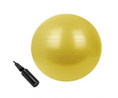 Universal Gymnastikball Sitzball BOBBY in verschiedenen Größen und Farben Gymnastikball mit Pumpe berstsicher bis 300 kg, Durchmesser:65 cm;Farbe:Moving Yellow