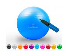 Gymnastik-Ball »Pluto« / Robuster Sitzball und Fitnessball / 65 cm/blau