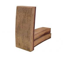 Temesso Untersetzer, Füße aus Holzdauben für Weinfass geölt - Fasserhöhung im 3er Set (Höhe 6 cm (2 Dauben))