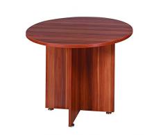 AVIOR-kf838267 Maus rund Meeting Tisch, Holz, Kirsche, 120 x 120 x 75 cm