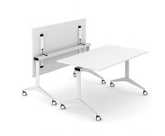 WeberBÜRO Konferenztisch Savio 160x80 cm klappbar rollbar Besprechungstisch Klapptisch