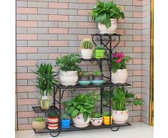 MUZIDP Blumenregal,Display lagerregal,Eisen Pflanze-ständer Blumentopf Für Indoor Balkontür Schlafzimmer Wohnzimmer-C 88x25x95cm(35x10x37)