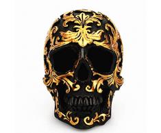 Kleine Goldschädelmuster Harz Handwerk Schmuck personalisierte Hausbar Halloween-Geschenk Roségold