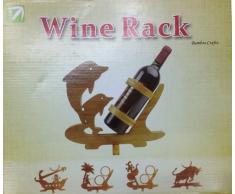 Design Palme Weinflaschenhalter Weinständer Flaschenständer Flaschenhalter Bambus Weinhalter Holz