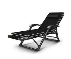 HPDOL Gartenstuhl/Klappstrandstuhl/Relaxsessel/Lounge Lounge Sessel mit Kopfstütze, verstellbar, Textilene Stoff, Garten/Pool/Sonnenbaden, Unterstützung 400kg,BLCE-03