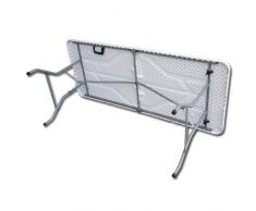 Klapptisch aus stabilem Kunststoff - 180 cm lang - klappbar - Partytisch Campingtisch