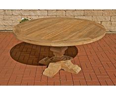 CLP stabiler Teak-Tisch BLOOM, rund, bis zu 3 Größen wählbar Durchmesser Ø 120, Höhe 75 cm