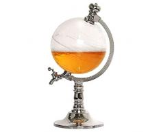 Cestbon Bar Dekoration Globus Dispenser Weinspender Bier Flüssigkeitsspender Home Decor Weinausgießer Bar Küchenwerkzeuge,Silber