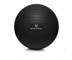 #DoYourFitness® Gymnastikball inkl. & Luftpumpe | 55cm 65cm 75cm o. 85cm | 100% Berstsicher - 150kg Belastbarkeit - robuster Sitzball, Bürostuhl, Fitnessball 85cm schwarz