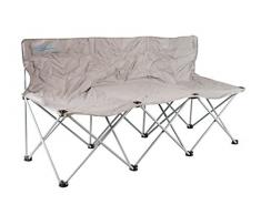 Meerweh Meeweh Campingbank Faltbare Bank Stadionbank Dreisitzerbank 3er Bank Faltbank Ersatzbank (grau/blau)