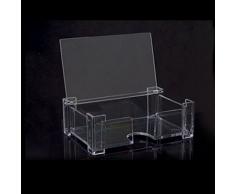 Sourcingmap Kunststoff Rechteck geformt Schreibtisch Business Name Card Halter