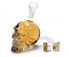 1000 ml Kristallschädel Kopf Wodka Whiskey Erschossen Glasflasche Trinken Hausbar Dekanter