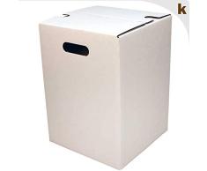 5 weiße Papphocker | ökol. Sitzmöbel aus Wellpappe | Eventhocker | Das Original