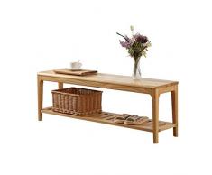 JFya Schuhhocker, Zweistöckige Stauraumbank Aus Weißer Eiche Mit Schubladen, 30 cm Breiter Hocker, Lange Schuhbank Im Korridor (65 * 30 * 42 cm) (Size : 65 * 30 * 42cm)