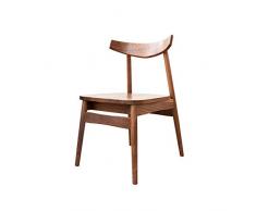 BBSYHUMM Moderner Esszimmerstuhl, Schwarzer Nussbaum, Robust und Langlebig, Moderner Minimalistischer Eichenstuhl für zu Hause, Sessel für zu Hause, Bequeme Möbel (Color : E)
