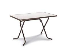 BEST 26521110 Scherenklapptisch Primo eckig 110 x 70 cm, braun