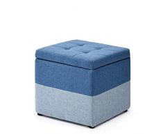 Zplyer Fußschemel Kunststoff Fußschemel Kinderhocker Mit Musterdekoration Robust Und Langlebig Sofahocker Sitzend Pier Stauraumbank Schuhbank Stauraumhocker Blau