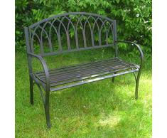 GARTENBANK ANTIK Nostalgie LANDHAUSSTIL NEU GARTENMÖBEL Metall Park Bank Eisen DR-763
