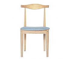 YILIAN Dengzi Esszimmerstuhl Baumwolle und Leinen Stuhl Bank kreative Freizeit Stuhl Bank modernen minimalistischen Hause reinem Eichenstuhl Stuhl (Farbe : Holzfarbe)
