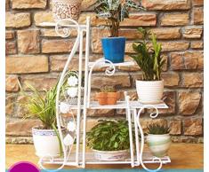 JKMQA Blumen-Regale Blume Regal Grün Blume Regal Blume Raum Regal Grün Blume Regal Blume Regal Europäischer Blume Stand (Farbe, Schwarz, Weiß) Blumenstand (Color : White)