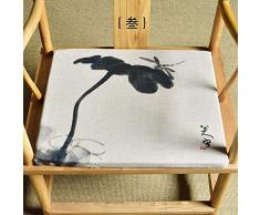 QTQHOME Chinesische Stuhlkissen, Stoff, Esszimmerstuhl-Kissen, Esstisch-Stuhl, Antik-Stuhl-Kissen, modernes Teehaus 45x55cm(18x22inch) C