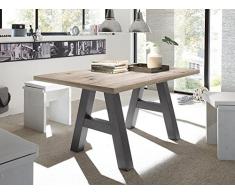 Esszimmertisch Esstisch Konferenztisch 140/90 Mr.A Graphit Sandeiche