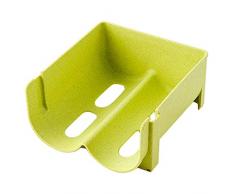 Flaschenhalter für Kühlschrank Getränkebox Kühlschrank Ablagekorb Box Aufbewahrungsbox Bambus Weinregal Flaschenregal Weinhalter Weinständer Flaschenständer Weinflaschenhalter (Grün)