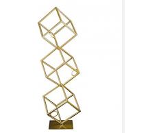 1yess Kreative Weinregal aus Metall Weinflasche Regal Aufsatz- Anzeige Wein-Halter Geschenke Home Decoration (Hold 3 Flaschen)