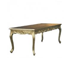 Casa Padrino Barock Esstisch Gold 140cm - Esszimmer Tisch - Möbel