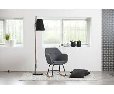 AC Design Furniture Schaukelstuhl Wendy, B: 57 x T:71 x H: 81 cm, Metall, Grau