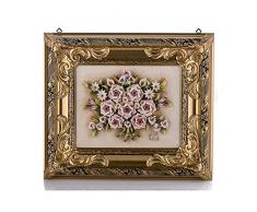 Porio geblümten Gold Rechtecktisch 60x51