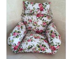 J-Kissen Stuhlkissen ohne Standfuß, hängende Korb Kissen-Auflage-Schaukelsitz Cuhsion Cradle Rattan-Stuhl Dicke Matte Große Kissen (Color : D)