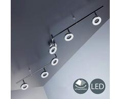 LED Deckenleuchte I dreh- & schwenkbar I Chrom I 6 x 4,5W 330LM LED Platine I IP20 I warmweiß 3000K I Deckenlampe