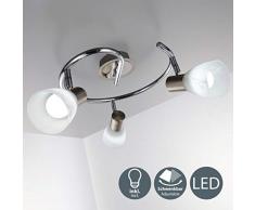 LED Deckenleuchte I 3-flammig I drehbar I schwenkbar I inkl. 3x 5 W LED Leuchtmittel l Deckenlampe I E14 I IP20