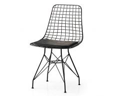 Vintage Iron Stuhl Esszimmerstuhl Gastrostuhl