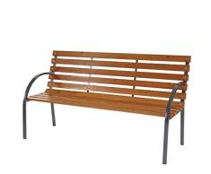 Mendler Gartenbank Leoben, Parkbank Holzbank Sitzbank, 150cm Natur lackiert