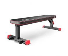 Falt-gewichtstabelle Hantelbank Flache Bank drücken professionelle Ausbildung Flache Bank Fitnessgeräte zu Hause flachen Vogel Stuhl Hantelbank (Color : Black, Size : 132 * 52.5 * 42cm)