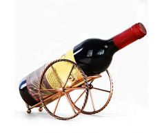 Paon Germany Weinhalter Metall, Design Weinflaschenhalter, Weinständer, Getränkeflaschenhalter Deko Heimdekotration Kanone rustikal, Flaschenhalter, Skulptur, Wohndekoration, edle Flaschendekoration