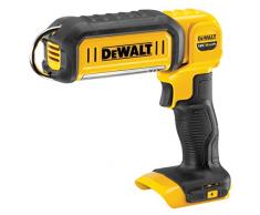 DeWalt 18V Akku LED-Leuchte (mit zwei einstellbaren Leuchtstufen, extrem stark bis zu 500 Lumen, feuchtigkeitsgeschützt IP54, neun-fach verstellbarer Lampenkopf, ohne Akku und Ladegerät), DEC050