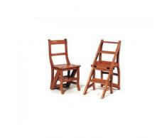 Vintage-Line Leiterstuhl Leiter Stuhl Teakholz massiv, geölt Küchenstuhl Küche