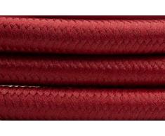 Buchenbusch urban design 3er Pendellampe light edition – TextilkabelBordeaux (26 Farben) – Hellgraue Deckenleuchte aus Beton incl. LED Strahlern, Pendelleuchte, Esszimmerleuchte 3-flammig, dimmbar