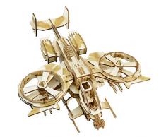 Romanticngt 3D Holz Model Kits intellektuelles Spiel Lernen Bildung Dekomprimierung Boy Toys Laser Schneidetisch Ornaments Model Kits for Erwachsene Kinder