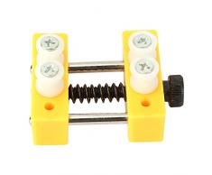 Suchinm Kleinschraubstock, Mini-Nussbaum-Schraubstockklemm-Tischbänke Schraubstock-Hobby-Tischbohrmaschine Craft Clamp Repair Tool zum Reparieren Kleiner Arbeiten