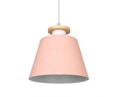 LED Pendelleuchte Restaurant Pendelleuchten Moderne Nordische Beleuchtung für Esszimmer Wohnzimmer Holzleuchten für Schlafzimmer neben Lampe E27-pink