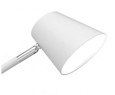 Unilux 400110084 LED Leuchte Vicky Skandinavischer Stil In Holz und Modern Minimalistisch Stil Büro Holz Schreibtisch Schreibtischlampe Weiss