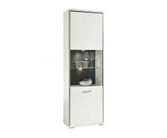 Vitrine Standvitrine Holzvitrine Glasvitrine Vitrinenschrank Rechts Trento I inklusive Beleuchtung